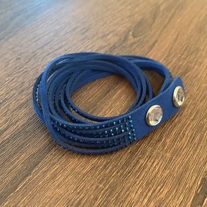 Swarovski Blue crystal Wrap Bracelet